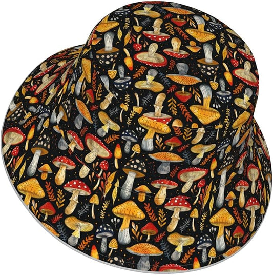 Bucket Hat Double-Side-Wear Reversible Sun Hat Beach Travel Hiking for Women Men