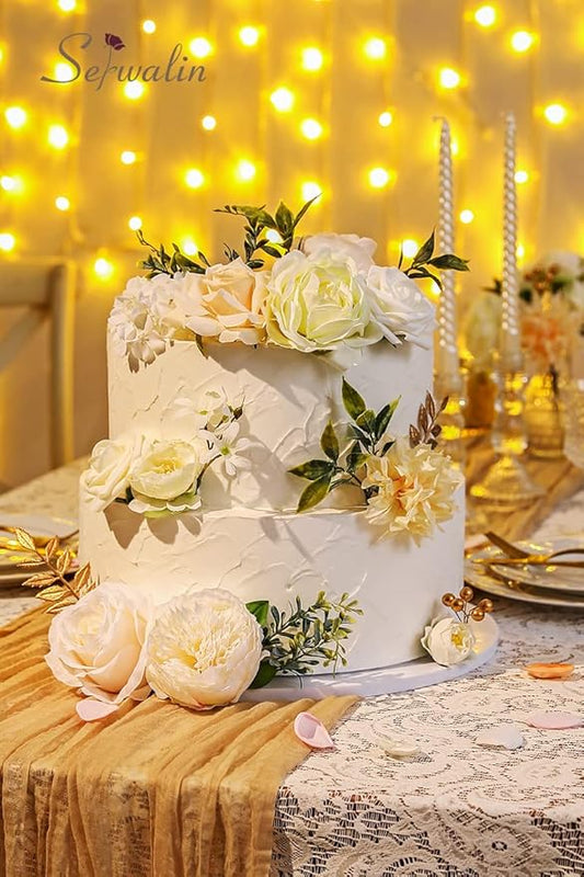 Serwalin Artificial Flowers Baby Shower Home Decorations