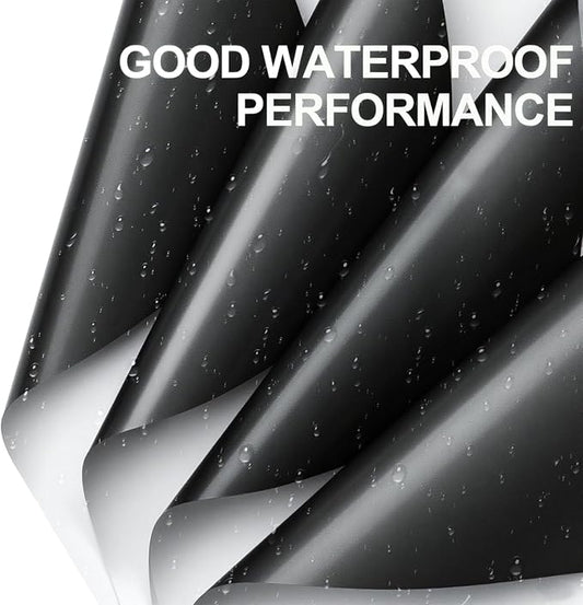 WRAPAHOLIC 20 Sheets Flower Wrapping Paper - 22.4 x 22.4 inch Black White Color Water-Resistant Floral Bouquet Wrapping Paper, Florist Supplies Packaging for Halloween Wedding Birthday Gift DIY