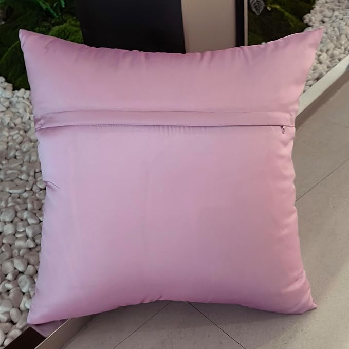 Bella's Giftshop 3D Sunflower Decorative Throw Pillow Covers for Bed Sofa Couch Car, Accent Floral Taffeta Cushion Cover, Handmade Pillow Cases Living Room Decor, 17x17 Inch-Purple/Lavender