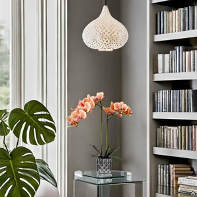 Artificial Orchids Silver Vases Orchids Artificial Flowers Orange Orchid Height 20 inches
