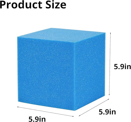 Foam Cubes 144 pcs, 5.9"x5.9"x5.9" Colorful Flame Retardant Foam Pit Blocks Premium Quality Foam Pit Cubes for Trampoline Arenas, Gymnastics, Parkour Courses, Skateboard Parks, Playground(5 Colors)
