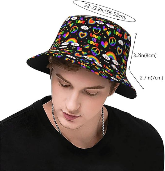 Fashion Bucket Hat Summer Beach Travel Sun Hat Packable Fisherman Cap for Men Women