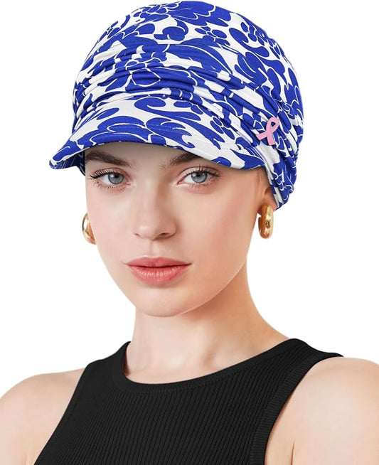 Chemo Headwear Viscose Newsboy Cap for Women Fall and Winter Hats