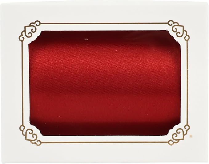 MEEDEE Red Satin Ribbon 3 Inch Wide Ribbon by 10 Yards Lux Double Faced Satin Ribbons Red Christmas Ribbons for Christmas Tree, Weddings, Flower Bouquet, Holiday Decorating