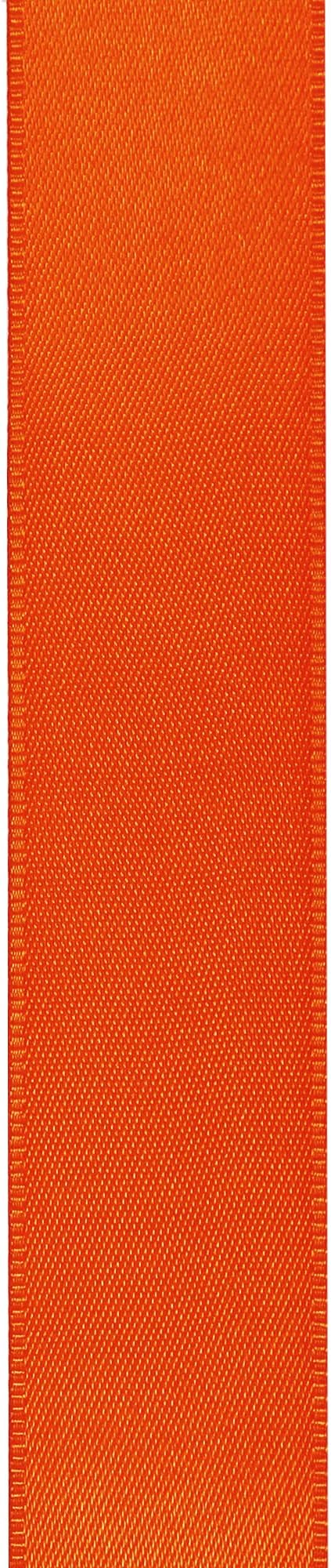 LIUYAXI Torrid Orange Stain Ribbon, 1/2" X Continuous 50 Yards, Double Faced Fabric Ribbon Perfect for Gift Wrapping Wedding Christmas Birthday Floral Arrangement Craft