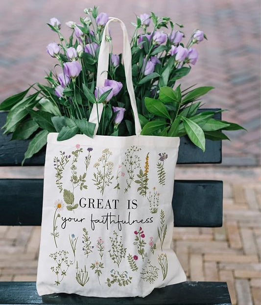 Christian Tote Bag, Christian tote Bag for Women, Bible tote bag, Bible Tote Bags for Women, Foral Tote Bag