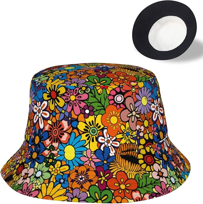 Bucket Hats for Women Sun Beach Travel Cap Unisex Men Bucket Hat