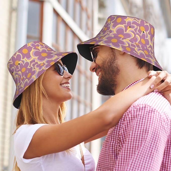 Unisex Bucket Hat Sun Protection Fisherman Hat,Outdoor Sun Hat,Casual Activities Hiking Cap for Women Men Teens