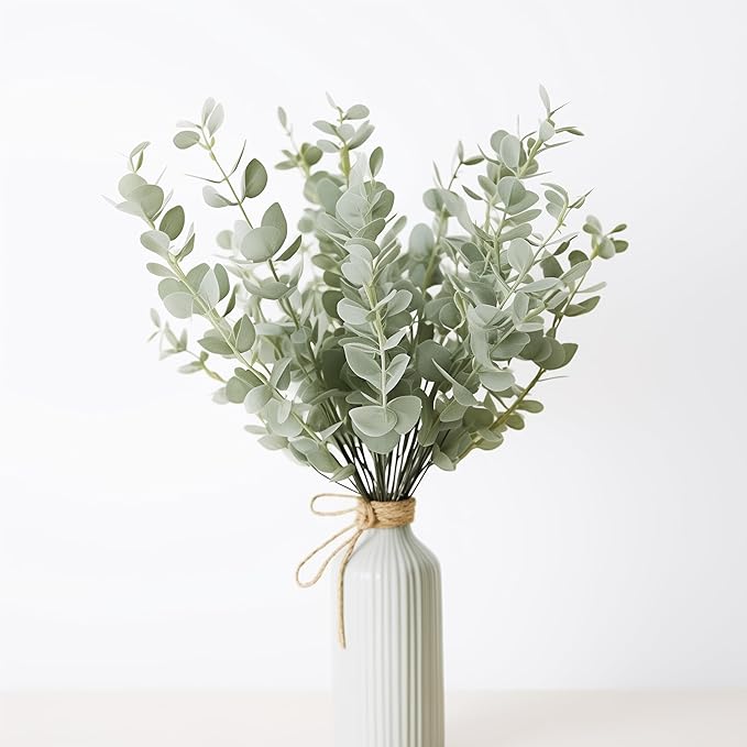 Faux Eucalyptus 20pcs Black