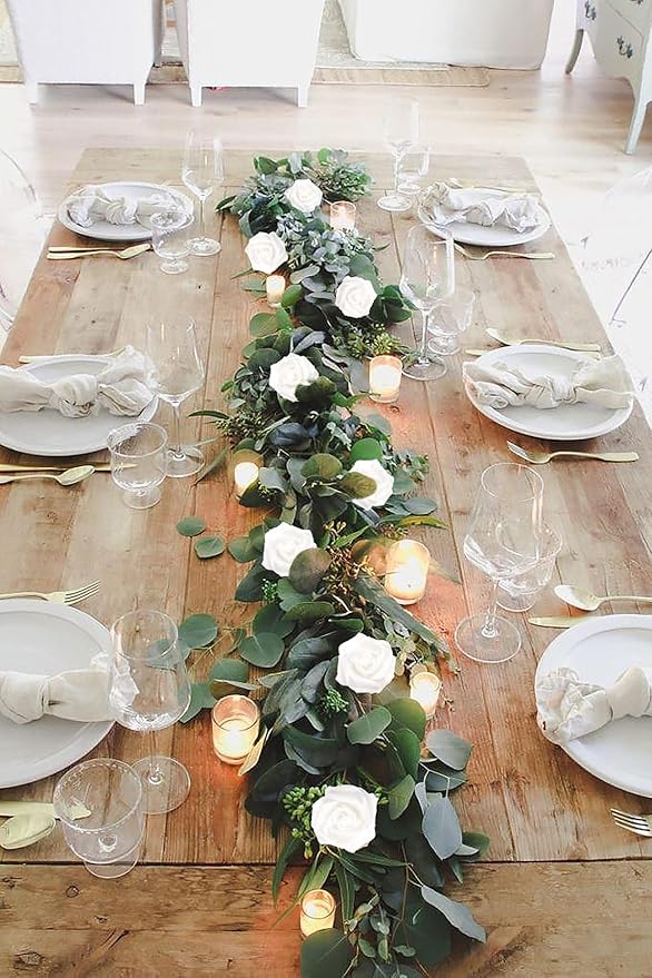 Artificial Rose Flower Heads, 100pcs White Foam Roses Artificial Flower Heads Fake Rose for DIY Wedding Bouquets Centerpieces Arrangements Party Baby Shower Home Decor (Stemless,White)