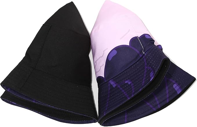Mashiaoyi Unisex Print Double-Side-Wear Reversible Bucket Hat