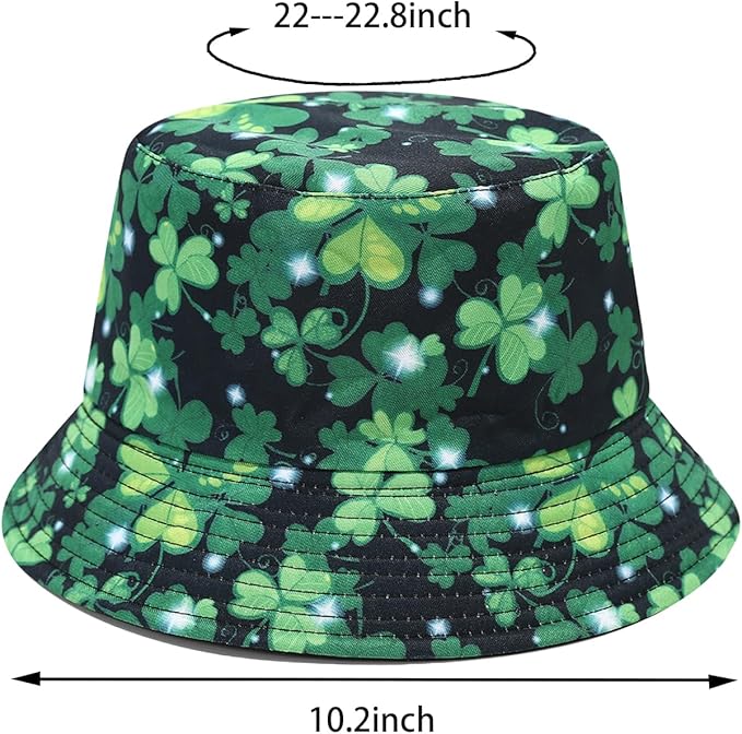 Bucket Hat for Women Men, Cotton Reversible Double Side Wear Sun Hats Beach Fisherman Hat
