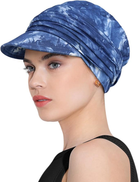 Chemo Headwear Viscose Newsboy Cap for Women Fall and Winter Hats