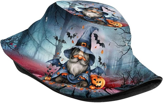 Bucket Hat for Women Men Funny Halloween Hats Packable Outdoor Fisherman Hats Caps Unisex