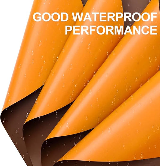 WRAPAHOLIC 20 Sheets Flower Wrapping Paper - 22.4 x 22.4 inch Deep Orange Color Water-Resistant Floral Bouquet Wrapping Paper, Florist Supplies Packaging for Wedding Birthday Gift DIY