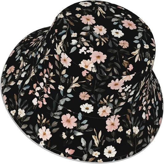 Bucket Hat Double-Side-Wear Reversible Sun Hat Beach Travel Hiking for Women Men