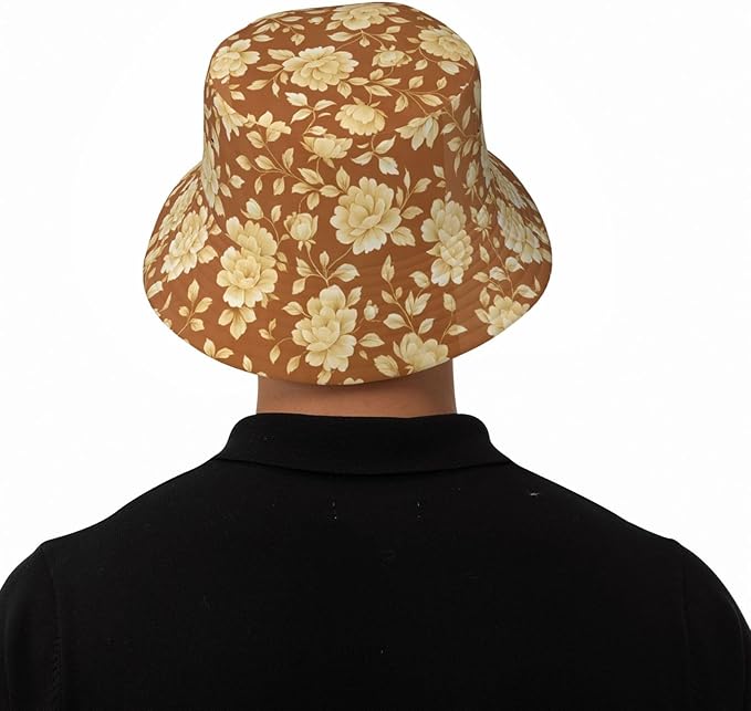Rustic Autumn Cows and Pumpkins Bucket Hat Novelty Sun Hats Trendy Fisherman Cap for Men and Women