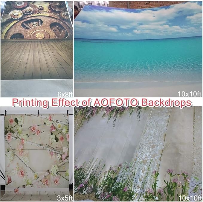 AOFOTO 10x10ft Romantic Roses Backdrop Wedding Photography Background Garden Flowers Lovers Couple Girlfriend Bride Portrait Valentine's Day Photo Shoot Studio Props Seamless Wallpaper