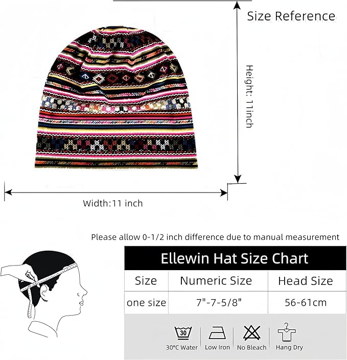Women's Slouchy Beanie Hat Chemo Caps Cancer Headwear Hats Turban Baggy Sleeping Cap Boho Hats