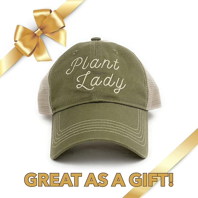 Plant Lady Hat - Olive & Khaki, Perfect Garden & Plant Lover Gifts for Women
