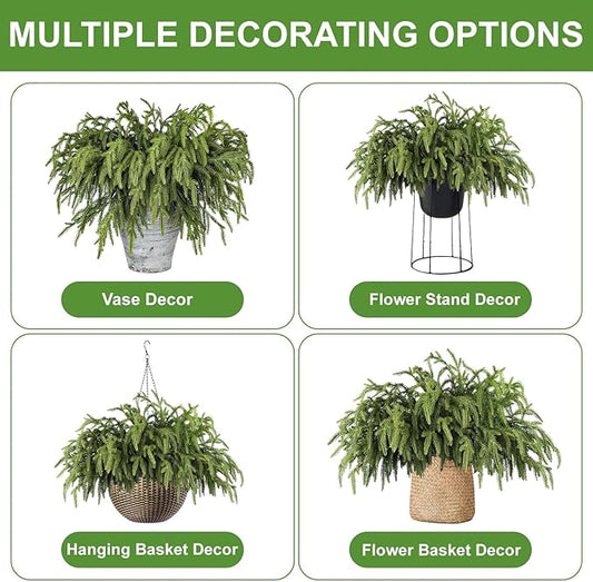 Artgar 100 Pcs Pine Branches - 18 Inch Artificial Green Pine Stem - Real Touch Christmas Greenery Pines Branches for DIY Flower Arrangement Home Indoor Christmas Decor