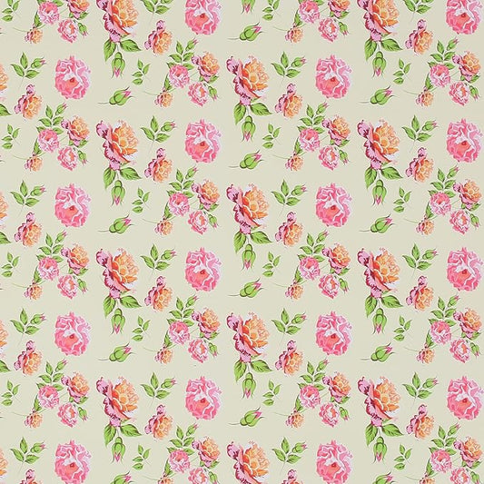 Aimyoo Ivory Floral Wrapping Paper Roll 17 in x 10 ft, Vintage Rose Flower Gift Wrap for Wedding Bridal Shower Women Birthday