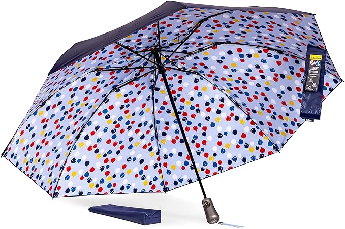 Totes Reverse Close Folding Inbrella with Auto Open Close and Compact