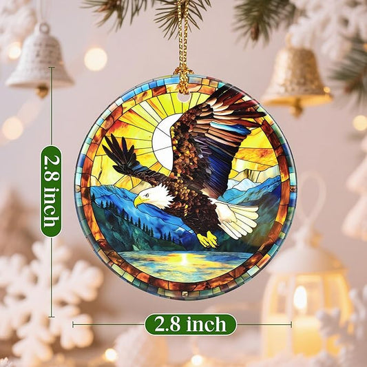 Christmas Ornaments, Bald Eagle Ornament, Christmas Tree Ornaments, Xmas Decorations, Holiday Decorations, Bald Eagle Gifts, Holiday Party Gifts, and Xmas Gift Ideas