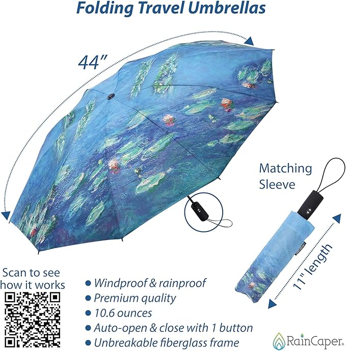 RainCaper Folding Travel Umbrellas
