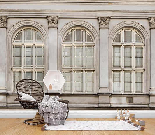 Cliouar-Three-Sided Windows Wallpaper Peel and Stick 90" x 67"