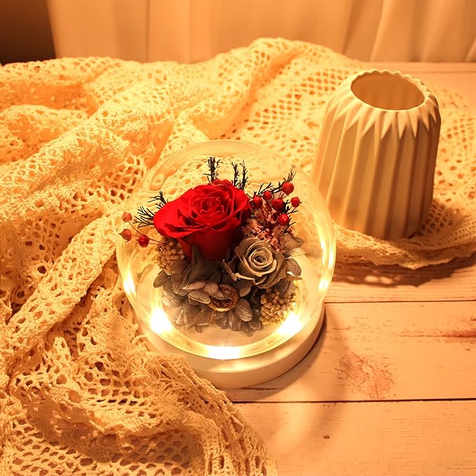 Flowers, Roses Gift โ Fresh & Preserved Roses That Last Forever โ Delivery to Show Love โ Ideal Birthday Gift for Women, Unique for Motherโs Day & Christmas โ Long-Lasting Forever Flowers