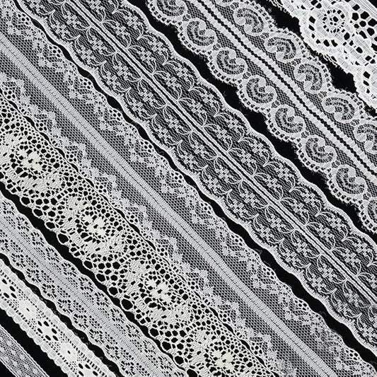 80 Yards Cream Lace Trim Ribbon,8 Rolls Crochet Sewing Assorted Patterns Vintage Floral Lace Ribbons for Sewing DIY,Gift Wrap,Scrapbooking, Bridal Shower Wedding Decor, 10 Yards Each Roll