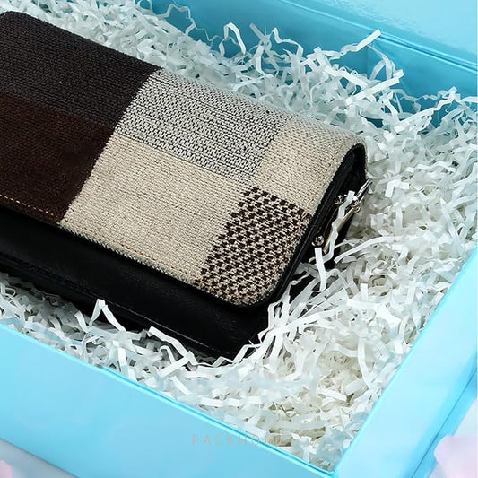 PACKHOME Large Gift Box with Lid 13.5x9x4.1 Inches, Sturdy Collapsible Gift Box with Magnetic Closure (Glossy Blue)