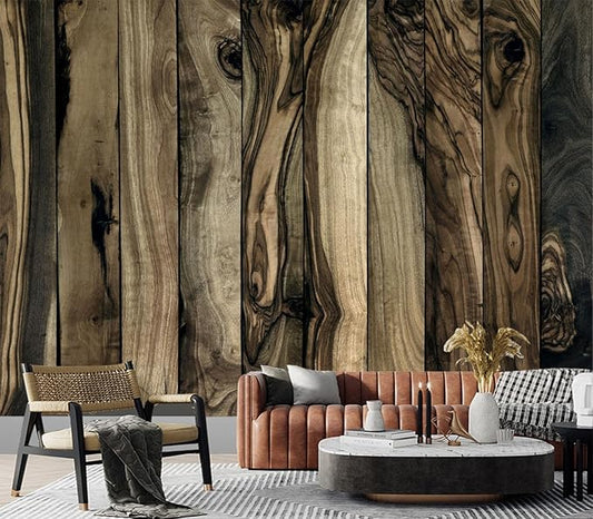 Cliouar-Wood Block Texture Background Mural Wallpaper Peel and Stick 137" x 102"