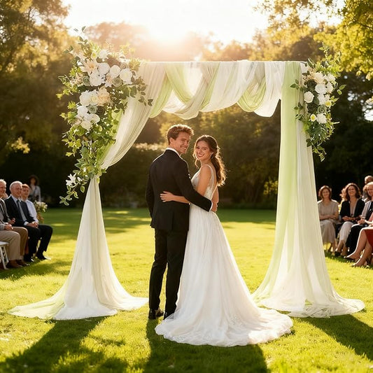 Artificial Wedding Arch Flowers Kit (Pack of 5),2pcs Artificial Hanging Flower Arch Decor,for Wedding Ceremony Arbor Reception Backdrop Rose Floral Party Outdoor Decoration Green