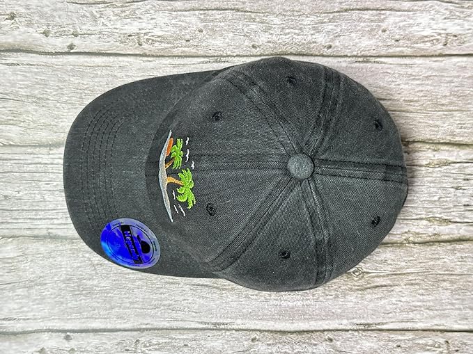 Hepandy Embroidered Palm Tree Hats