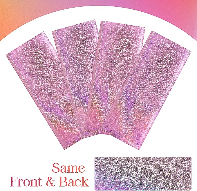 4 pcs Pale Pink Holographic Laser Tablecloths Light Pink Shiny Table Covers 40" x 108" Disposable Rectangle Table cloths for Girl Birthday Party Wedding Anniversary Bachelorette Baby Shower Décor