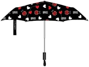 Nollia Windproof Automatic Travel Umbrella, Compact Portable with Reinforced Ribs for Sun & Rain