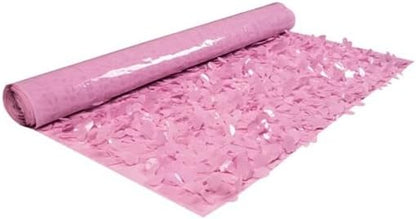 Anderson's Pink Vinyl Floral Sheeting,15 Ft. Parade Float Decoration for Trailers, Parties, Weddings, Proms, Photo Backdrops & Events – Durable Fringe Garland for Indoor/Outdoor Use