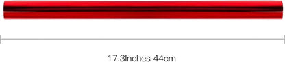 RUSPEPA Red Metallic Wrapping Paper - Christmas Wrapping Paper Perfect for Wedding, Birthday, Christmas, Baby Shower - 17 Inches X 32.8 Feet