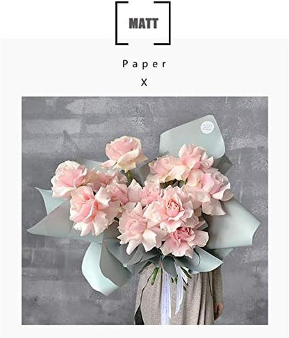 FWSA WRAPS Flower Wrapping Paper Roll, Purple Bouquet Wrapping Paper, Korean Vintage Style Waterproof Bouquets Floral Wrap Marterials (COLOR 13)