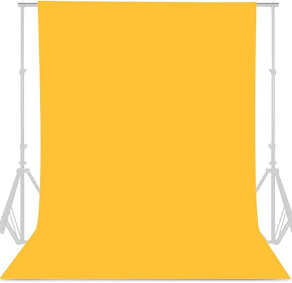 GFCC Yellow Backdrop - 8FTX10FT Yellow Photo Backdrop for Photoshoot Background for Photography Screen Video Recording Picture Background