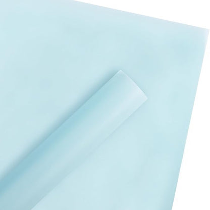 WRAPAHOLIC 20 Sheets Flower Wrapping Paper - 22.4 x 22.4 inch Pure Light Blue Water-Resistant Floral Bouquet Wrapping Paper, Florist Supplies Packaging for Wedding Birthday Gift DIY