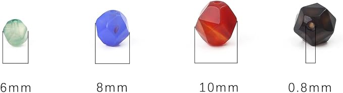 Faceted Natural Colorful Agate Stone Round Beads 8mm 36cm/Strand for Jewelry Making