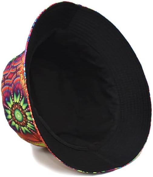 Quanhaigou Bucket Hat for Men Women,Packable Reversible Printed Sun Hats,Fisherman Outdoor Summer Travel Hiking Beach Caps
