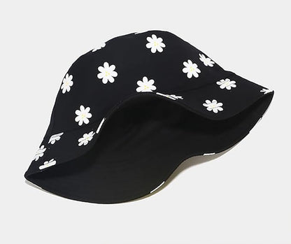 Malaxlx Unisex Bucket Hat Beach Sun Hat Aesthetic Fishing Hat for Men Women Teens, Reversible Double-Side-Wear
