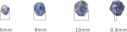 Faceted Natural Blue Sodalite Stone Round Beads 8mm 36cm/Strand for Jewelry Making