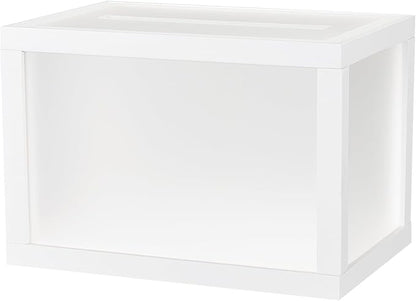 AW BRIDAL Frosted Wedding Card Box for Reception, 10.5"x7"x7" Money Envelope Box Holder for Graduation Honeymoon Fund, Gifts for Bridal Shower Birthday Party