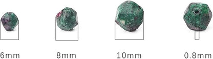 Faceted Natural Zoisite Stone Round Beads 10mm 36cm/Strand for Jewelry Making